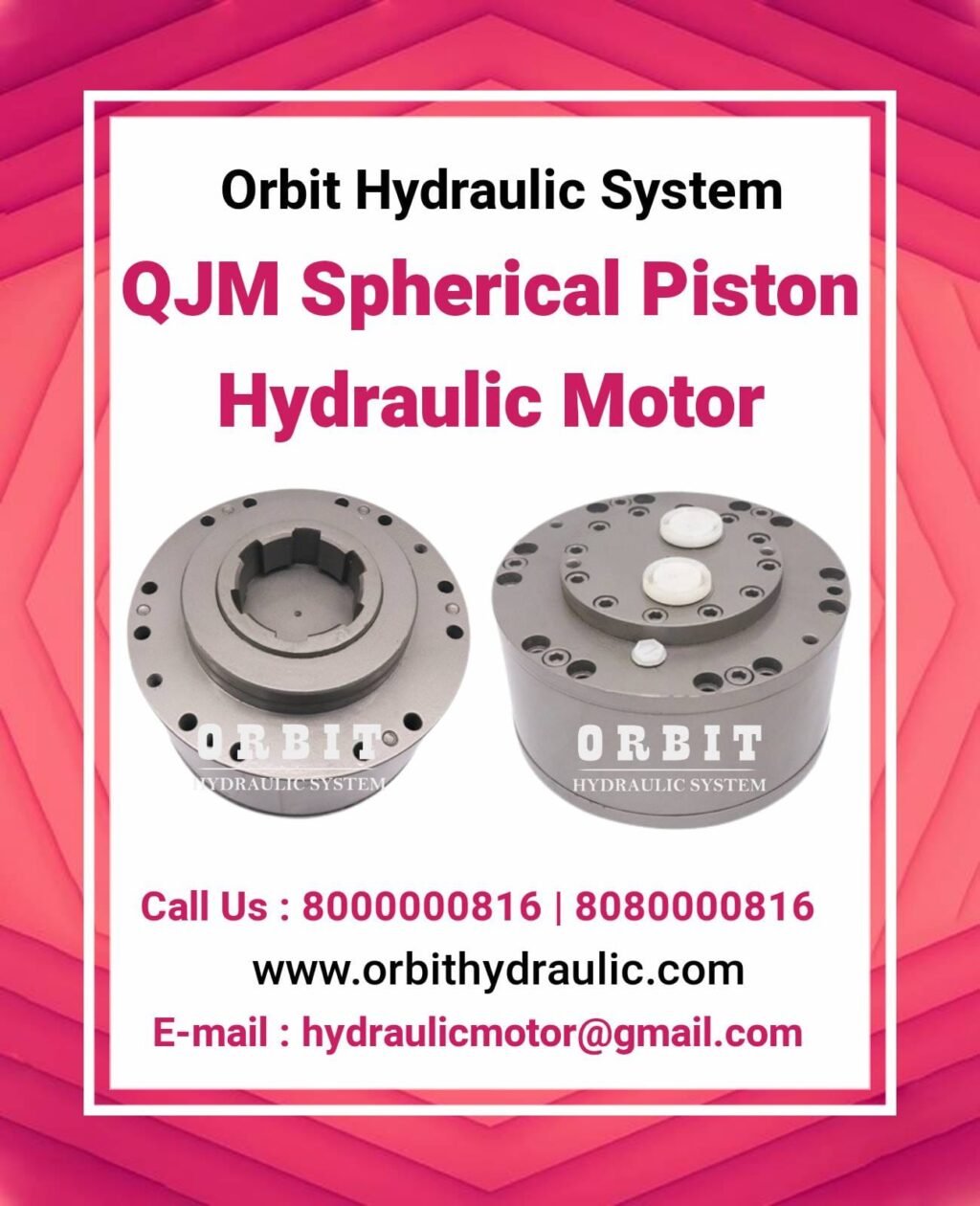 QJM Spherical Piston Hydraulic Motor Manufacturer in Ahmedabad Mumbai Pune Chennai Bangalore Hyderabad Delhi Nashik Kolkata Nagpur Coimbatore India